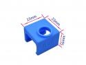 Heat block sock/sleeve MK10 silicone blue